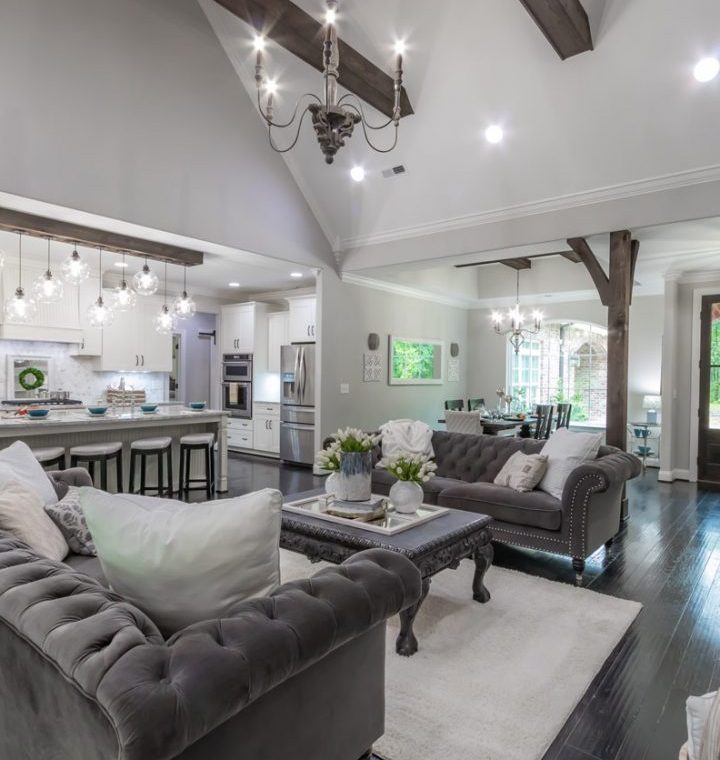 the living room in elegant design