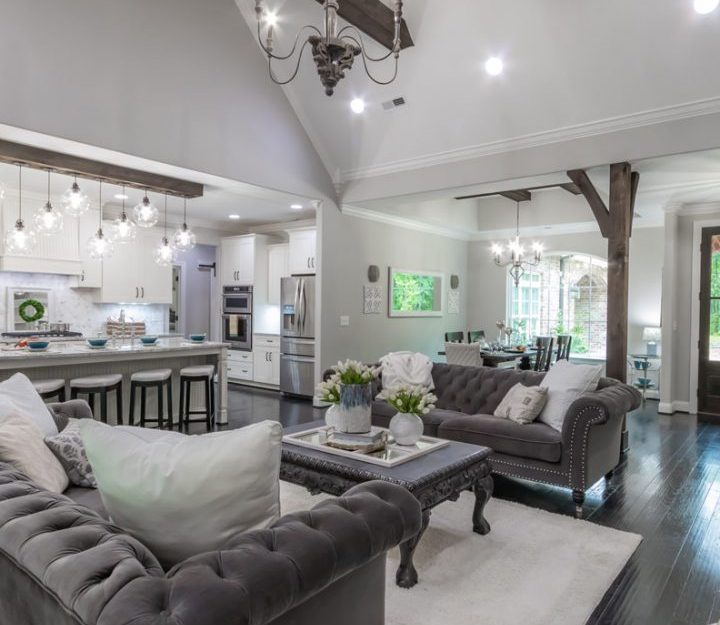 the living room in elegant design